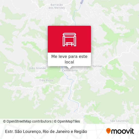 Estr. São Lourenço mapa