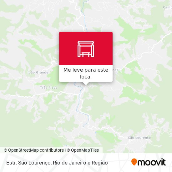 Estr. São Lourenço mapa