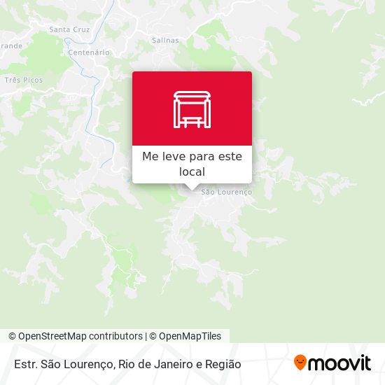 Estr. São Lourenço mapa