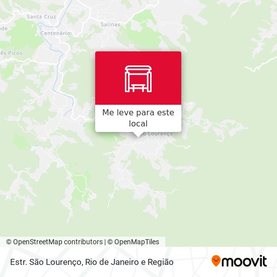 Estr. São Lourenço mapa
