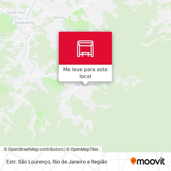 Estr. São Lourenço mapa