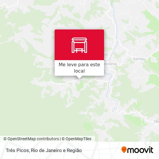 Três Picos mapa