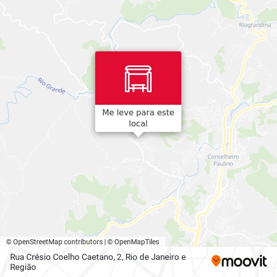 Rua Crésio Coelho Caetano, 2 mapa