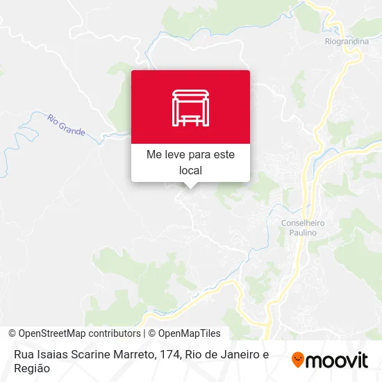 Rua Isaias Scarine Marreto, 174 mapa