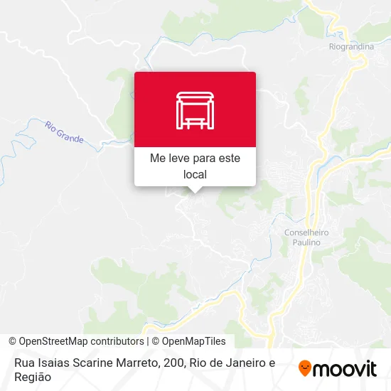 Rua Isaias Scarine Marreto, 200 mapa