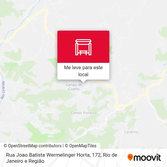 Rua Joao Batista Wermelinger Horta, 172 mapa
