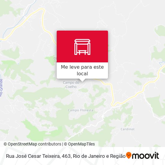 Rua José Cesar Teixeira, 463 mapa