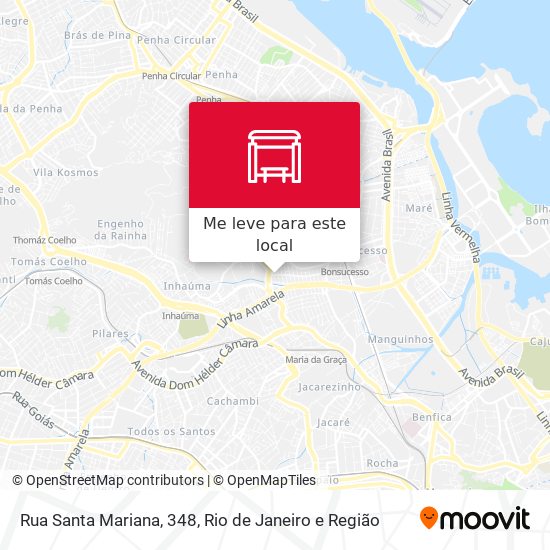 Rua Santa Mariana, 348 mapa