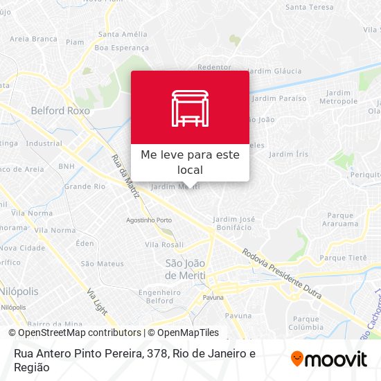 Rua Antero Pinto Pereira, 378 mapa