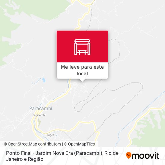 Ponto Final - Jardim Nova Era (Paracambi) mapa