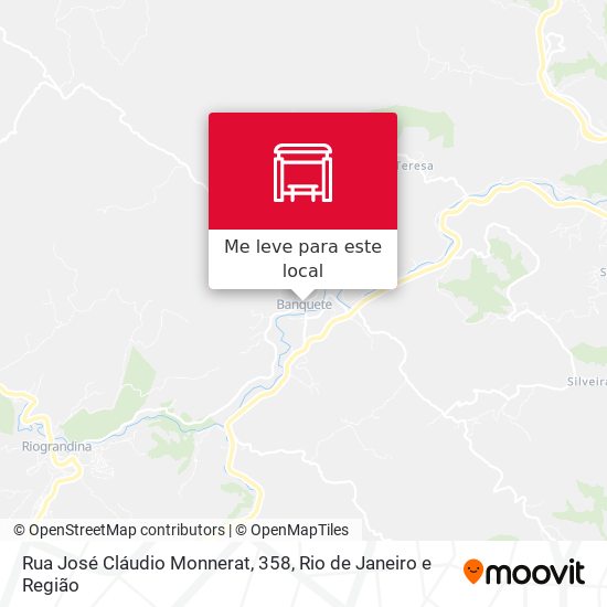 Rua José Cláudio Monnerat, 358 mapa