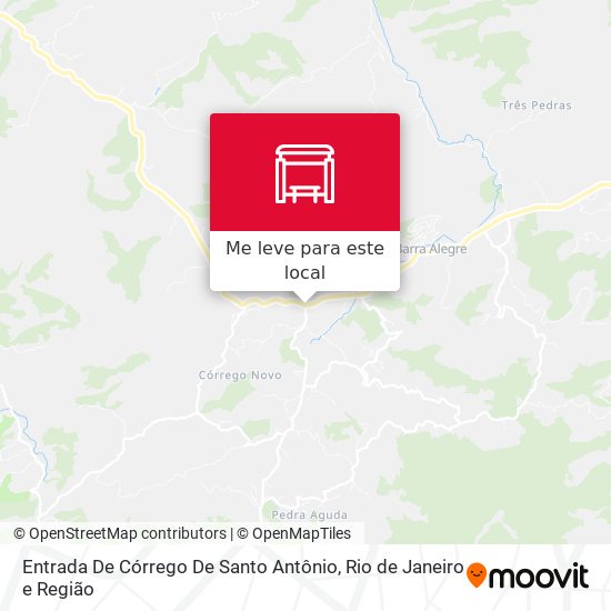 Entrada De Córrego De Santo Antônio mapa