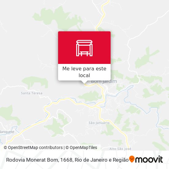 Rodovia Monerat Bom, 1668 mapa
