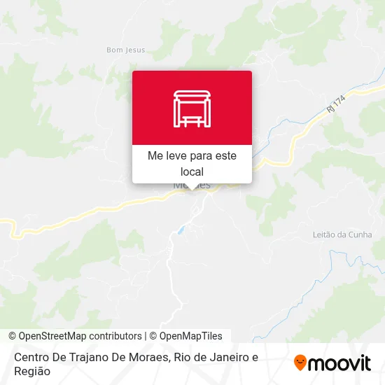 Centro De Trajano De Moraes mapa