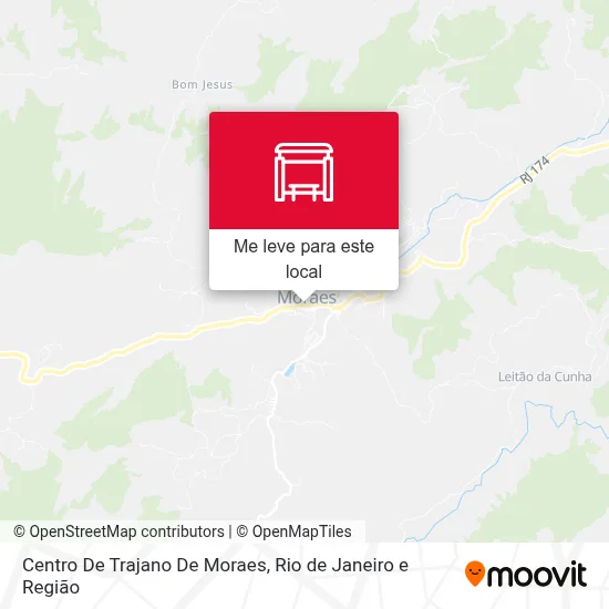Centro De Trajano De Moraes mapa
