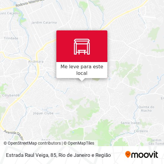 Estrada Raul Veiga, 85 mapa