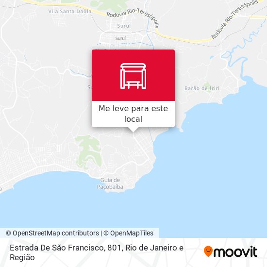 Estrada De São Francisco, 801 mapa