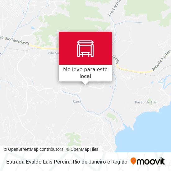Estrada Evaldo Luís Pereira mapa