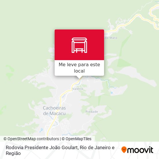 Rodovia Presidente João Goulart mapa