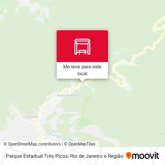 Parque Estadual Três Picos mapa