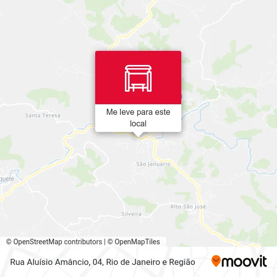 Rua Aluísio Amâncio, 04 mapa