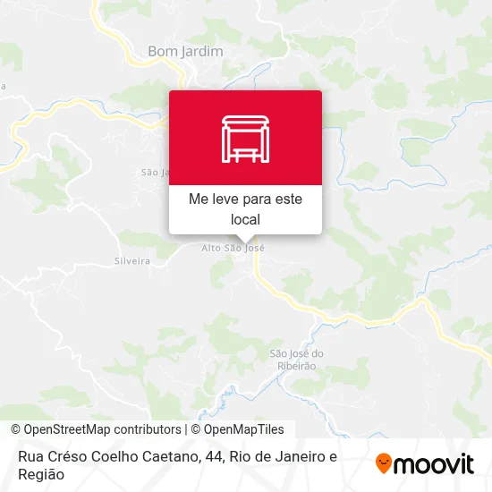 Rua Créso Coelho Caetano, 44 mapa