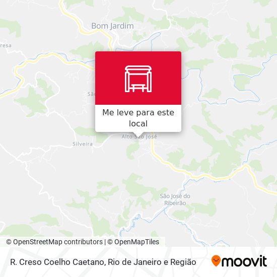 R. Creso Coelho Caetano mapa