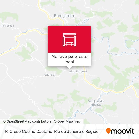R. Creso Coelho Caetano mapa