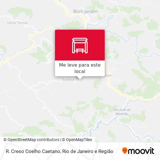 R. Creso Coelho Caetano mapa
