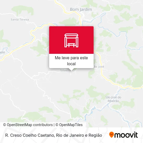 R. Creso Coelho Caetano mapa
