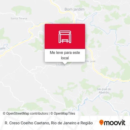 R. Creso Coelho Caetano mapa
