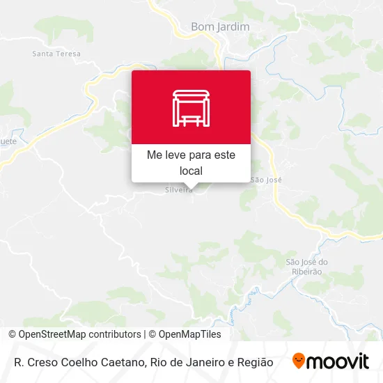R. Creso Coelho Caetano mapa