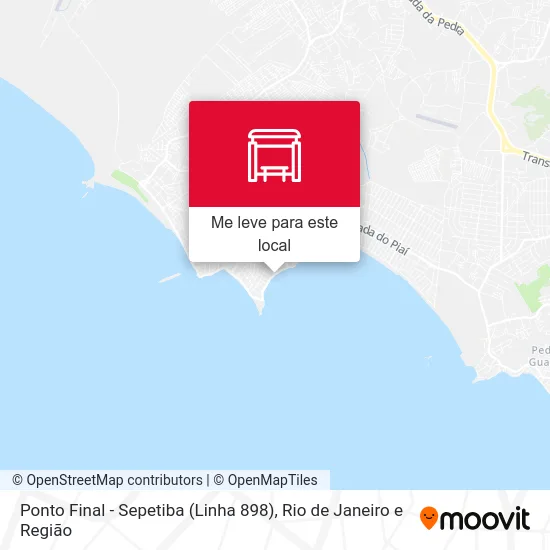 Ponto Final - Sepetiba (Linha 898) mapa