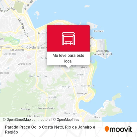 Parada Praça Odilo Costa Neto mapa