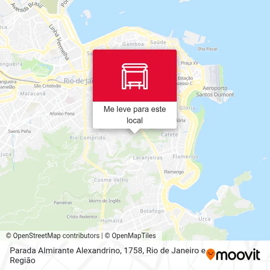 Parada Almirante Alexandrino, 1758 mapa