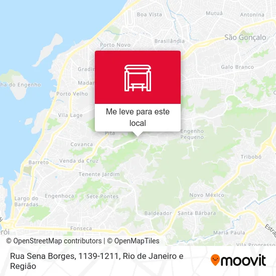 Rua Sena Borges, 1139-1211 mapa