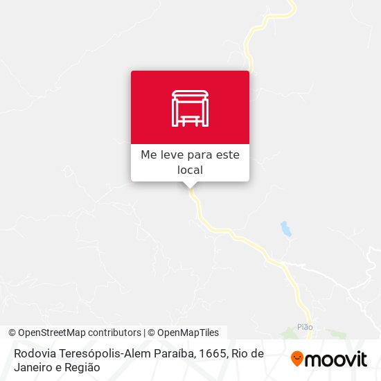Rodovia Teresópolis-Alem Paraíba, 1665 mapa