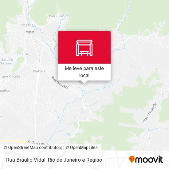Rua Bráulio Vidal mapa