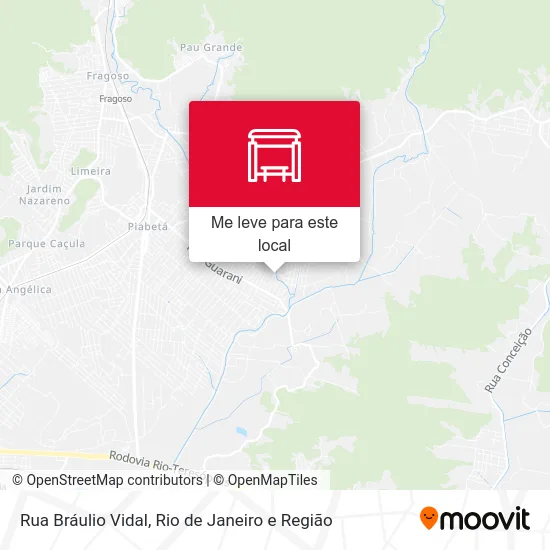 Rua Bráulio Vidal mapa