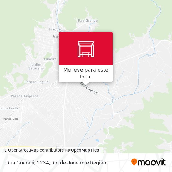 Rua Guarani, 1234 mapa