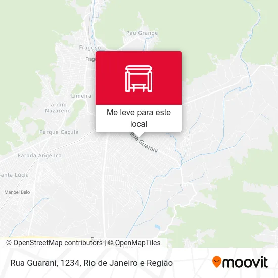 Rua Guarani, 1234 mapa