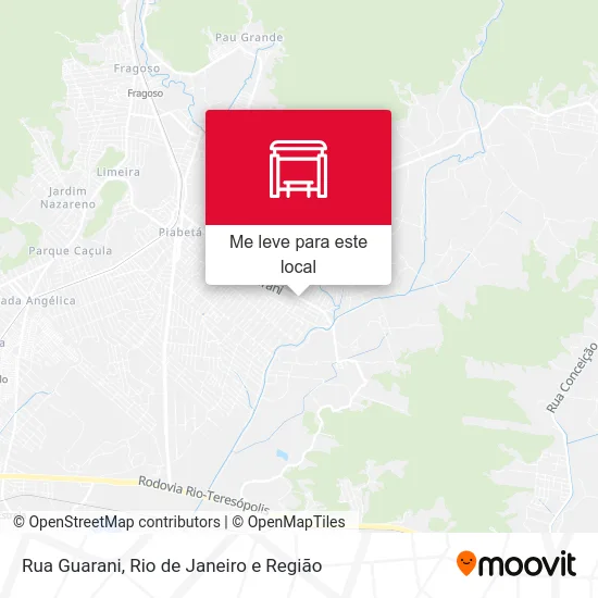 Rua Guarani mapa