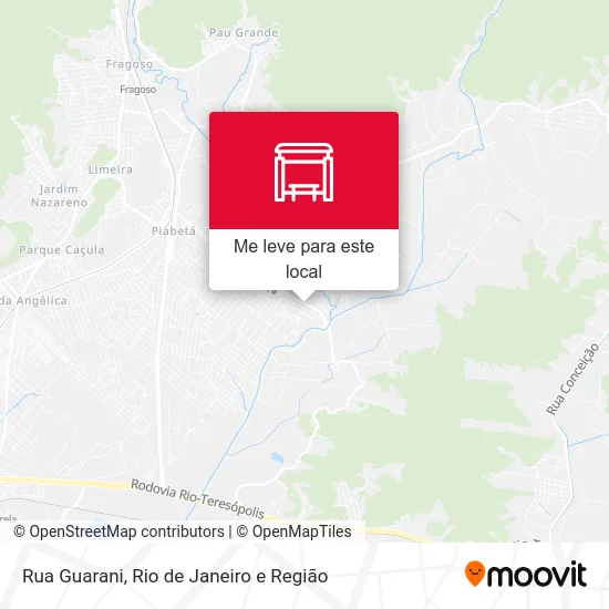 Rua Guarani mapa
