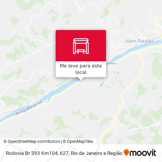 Rodovia Br 393 Km104, 627 mapa