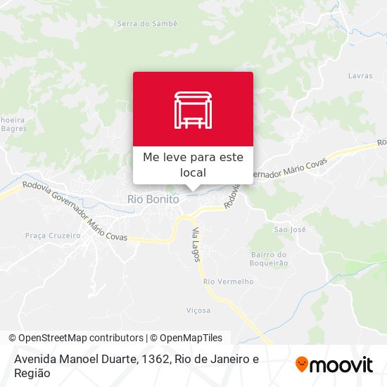 Avenida Manoel Duarte, 1362 mapa