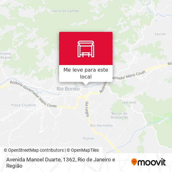 Avenida Manoel Duarte, 1362 mapa