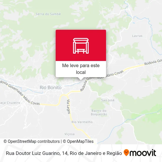 Rua Doutor Luiz Guarino, 14 mapa