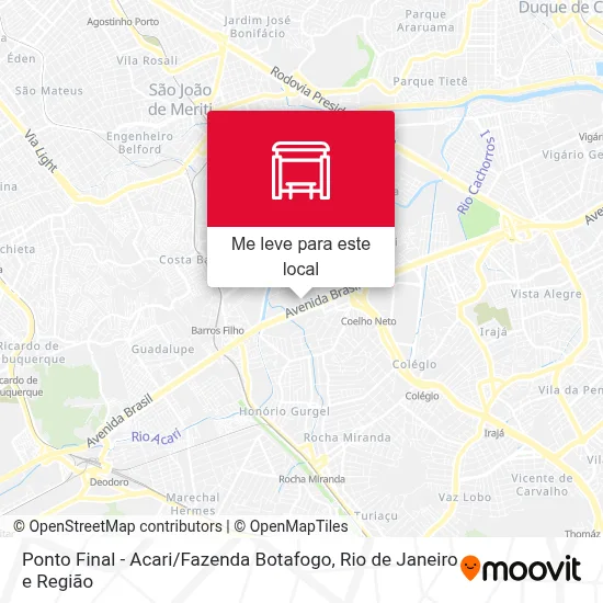 Ponto Final - Acari / Fazenda Botafogo mapa