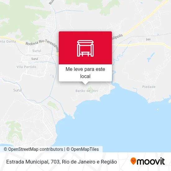 Estrada Municipal, 703 mapa