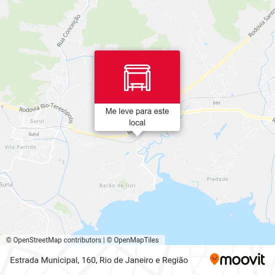 Estrada Municipal, 160 mapa